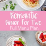 romantic dinner for two pinterest graphic